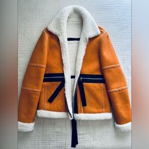 Blood Brothers BOMBER SHEARLING 100% SHEEP SKIN JACKET